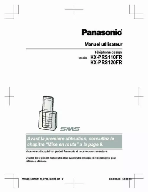 Mode d'emploi PANASONIC KX-PRS110FRW