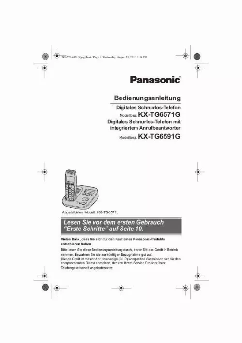 Mode d'emploi PANASONIC KXTG6571G