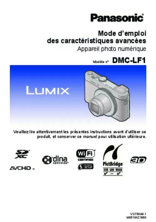 Mode d'emploi PANASONIC LUMIX LF1