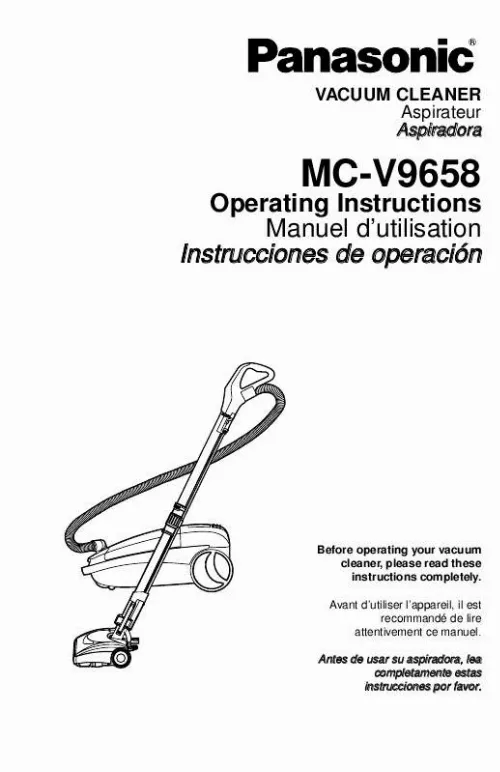 Mode d'emploi PANASONIC MC-V9658