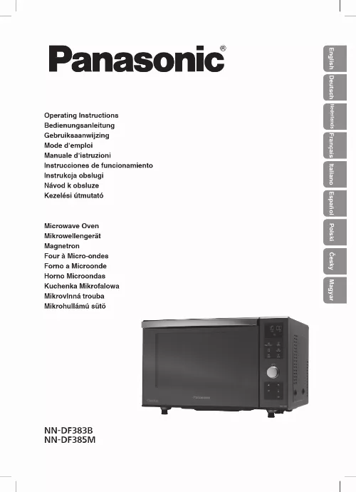 Mode d'emploi PANASONIC NN-DF383BEPG