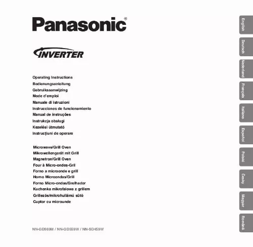 Mode d'emploi PANASONIC NN-SD459WEPG