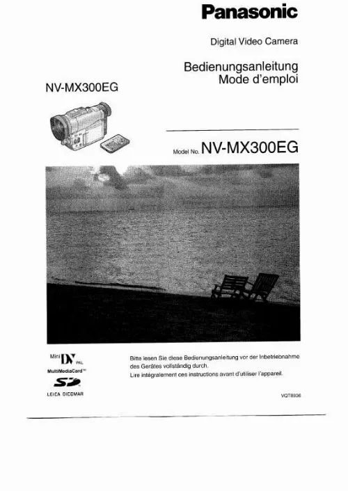 Mode d'emploi PANASONIC NV-MX300EG