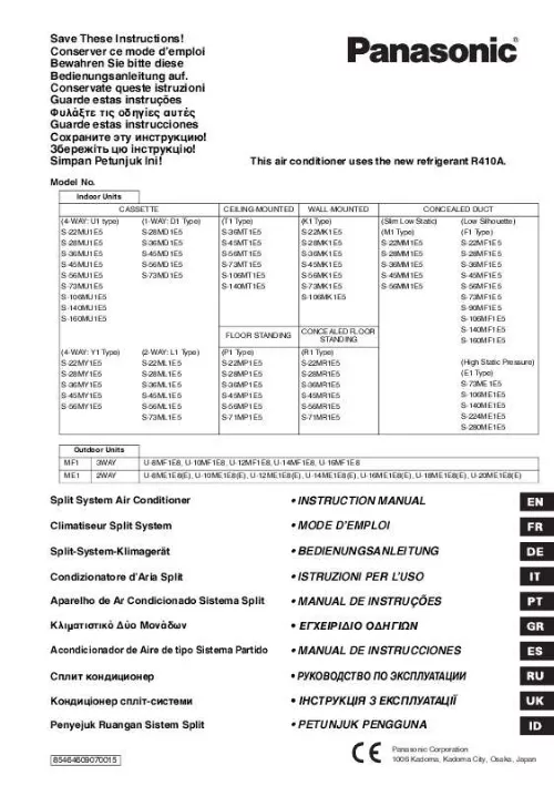 Mode d'emploi PANASONIC S-36MU1E5