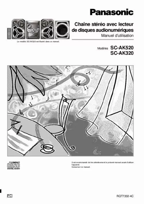 Mode d'emploi PANASONIC SC-AK520