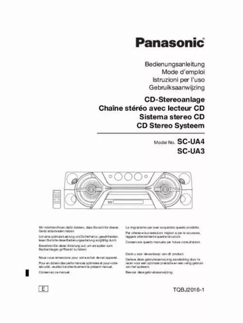 Mode d'emploi PANASONIC SC-UA4E