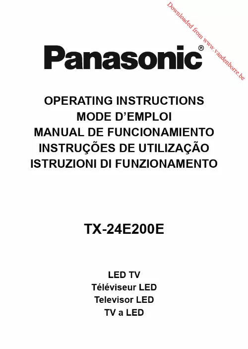 Mode d'emploi PANASONIC TX-24E200E