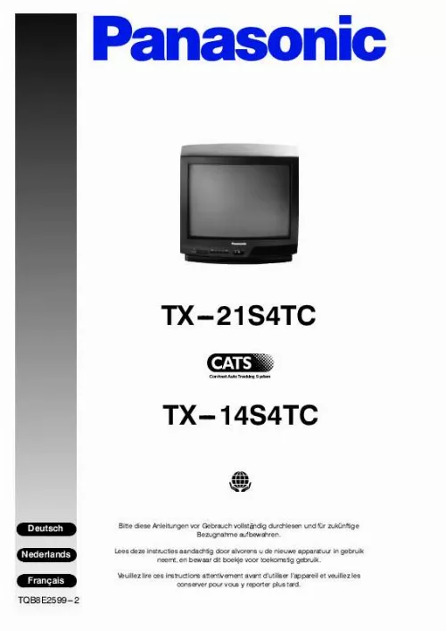 Mode d'emploi PANASONIC TX-21S4TC