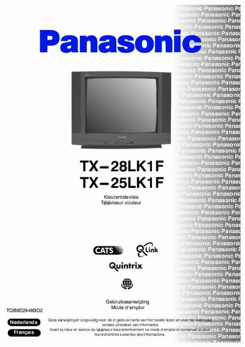 Mode d'emploi PANASONIC TX-28LK1F