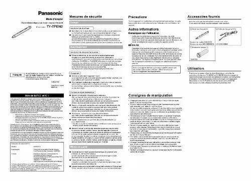 Mode d'emploi PANASONIC TY-TPEN2