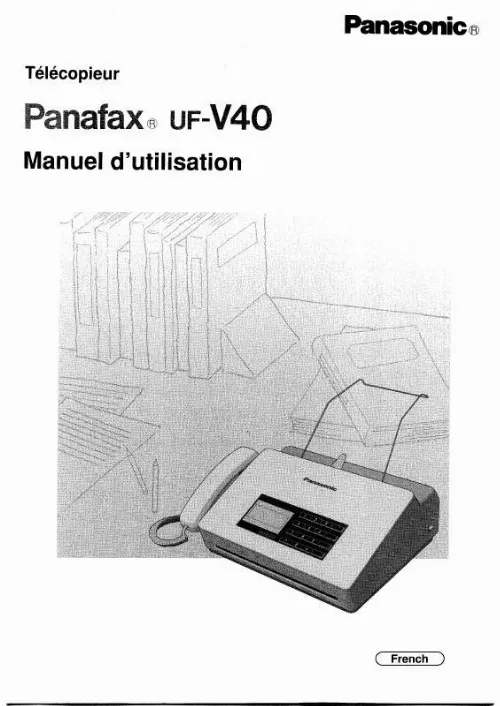 Mode d'emploi PANASONIC UF-V40