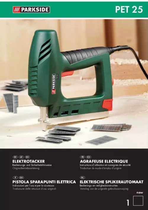 Mode d'emploi PARKSIDE KH 3050 ELECTRIC NAILER