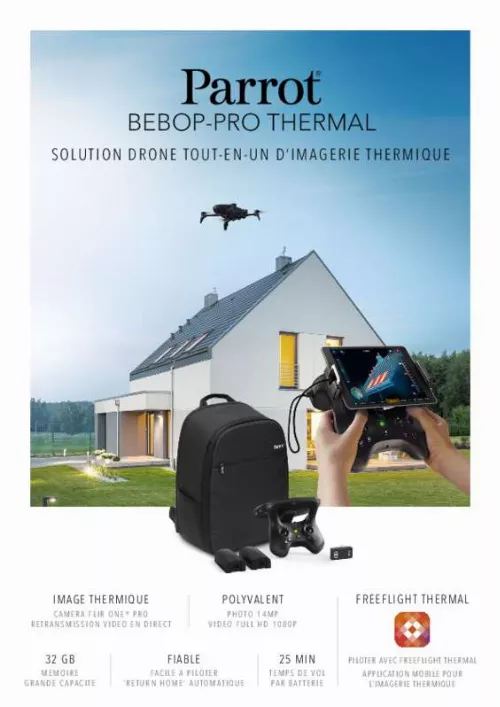 Mode d'emploi PARROT BEBOP-PRO THERMAL