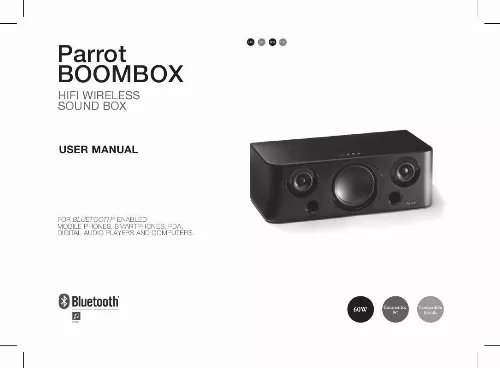 Mode d'emploi PARROT BOOMBOX