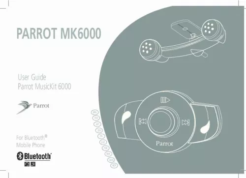 Mode d'emploi PARROT MUSICKIT MK6000