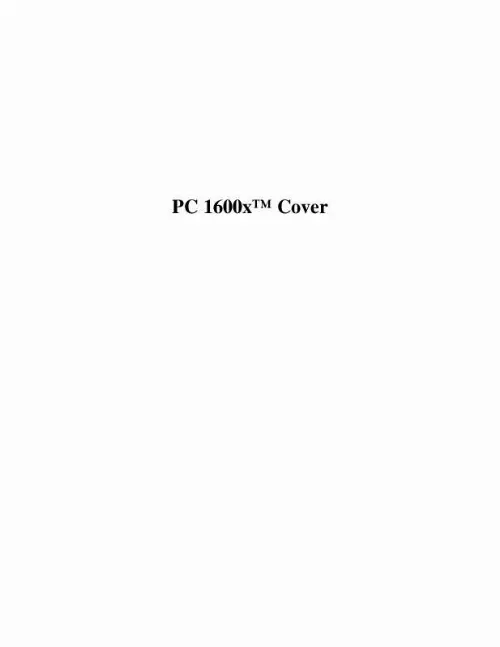 Mode d'emploi PEAVEY PC 1600X
