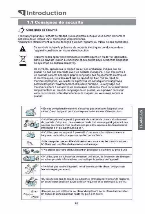 Mode d'emploi PEEKTON PK 9005