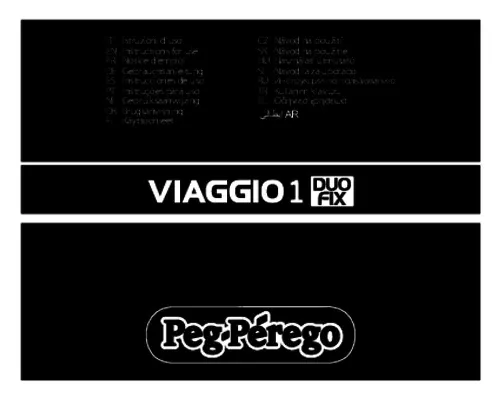 Mode d'emploi PEG-PEREGO VIAGGIO 1 DUO-FIX