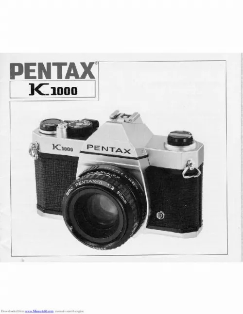 Mode d'emploi PENTAX K1000