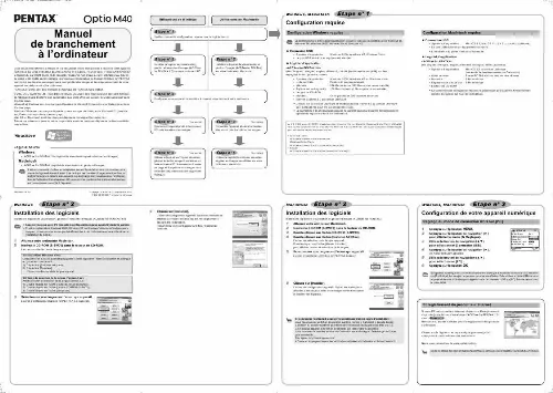 Mode d'emploi PENTAX OPTIO M40