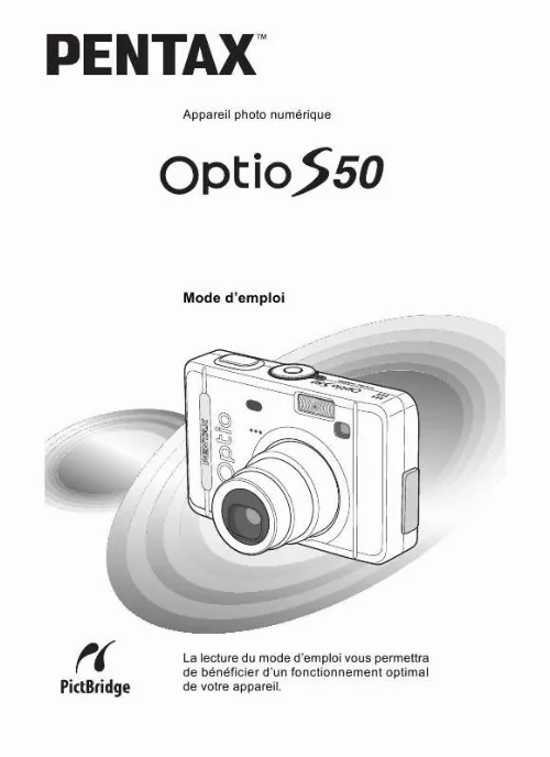 Notice PENTAX OPTIO S50 - appareil photo Trouver une solution à un ...