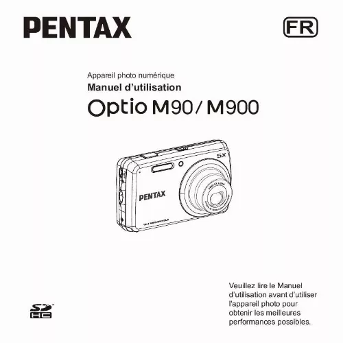 Mode d'emploi PENTAX OPTIO M900
