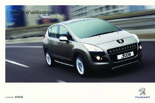 Mode d'emploi PEUGEOT 3008