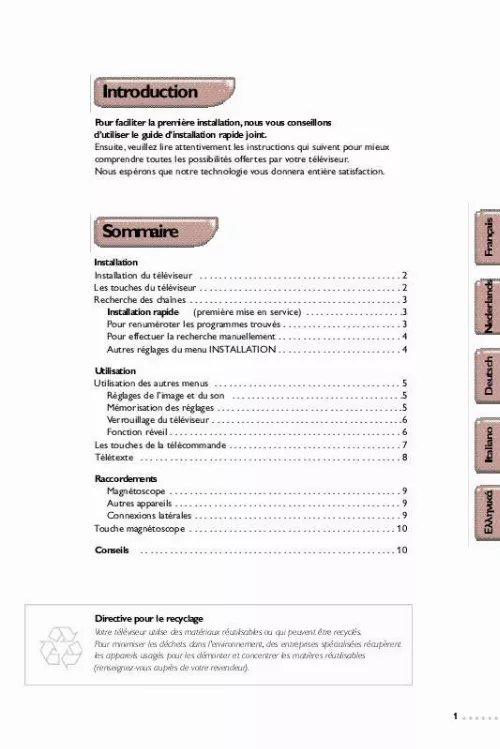 Mode d'emploi PHILIPS 17PT1564-01S