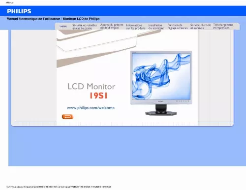 Mode d'emploi PHILIPS 19S1ES