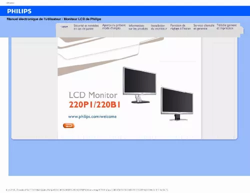 Mode d'emploi PHILIPS 220B1CB