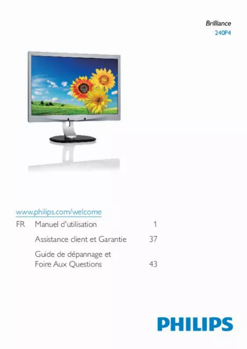 Mode d'emploi PHILIPS 240P4QPYNS