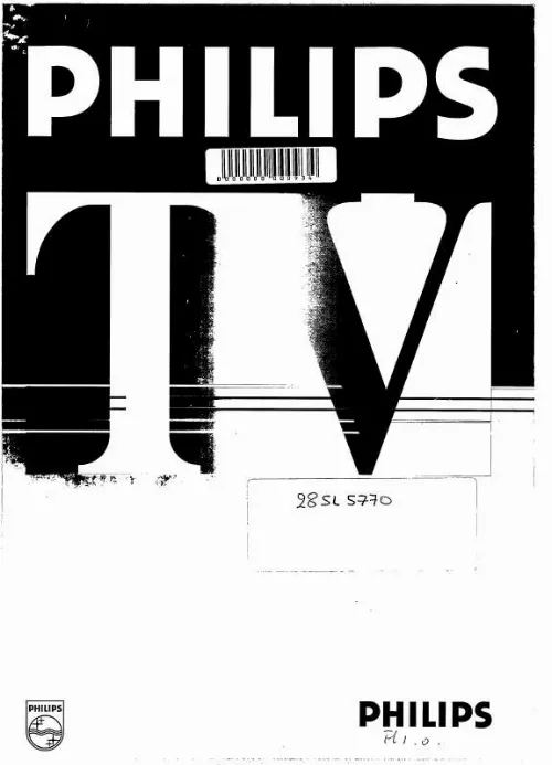 Mode d'emploi PHILIPS 28SL5770/25S