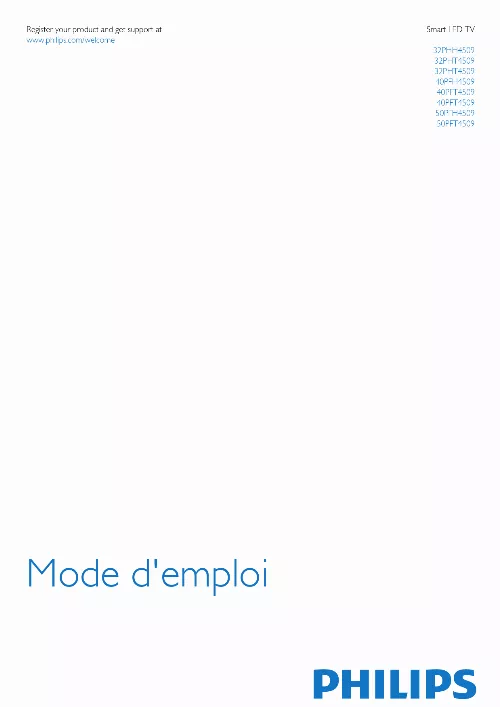 Mode d'emploi PHILIPS 32PHH4509