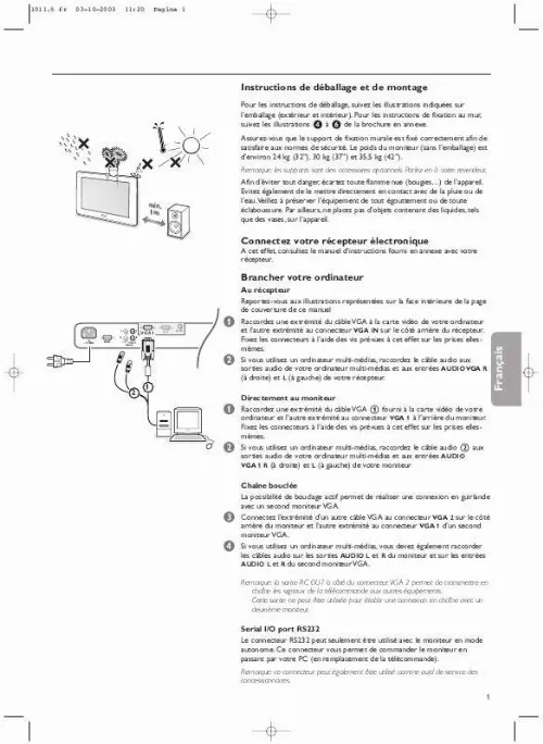 Mode d'emploi PHILIPS 42FD9944-69S