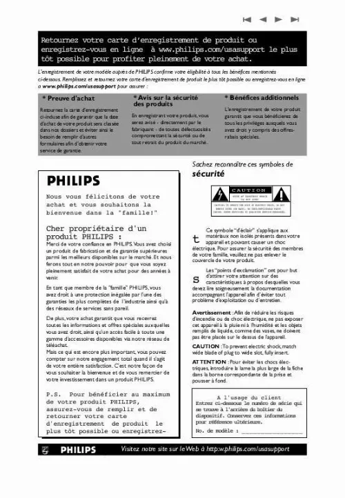 Mode d'emploi PHILIPS 42PF9631D-37B