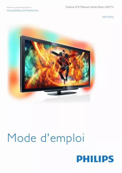 Mode d'emploi PHILIPS 58PFL9956T