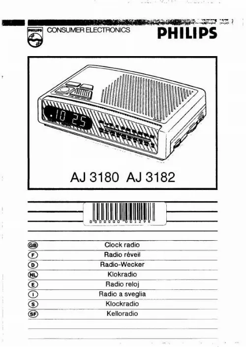 Mode d'emploi PHILIPS AJ3182