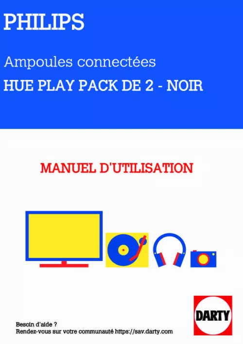 Mode d'emploi PHILIPS AMPOULE CONNECTEE HW