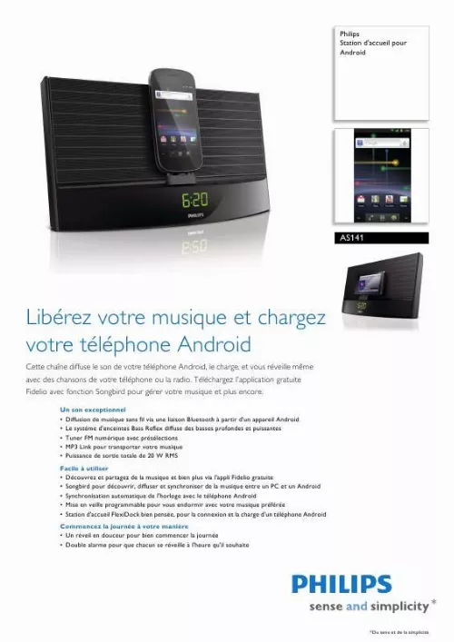 Mode d'emploi PHILIPS AS141