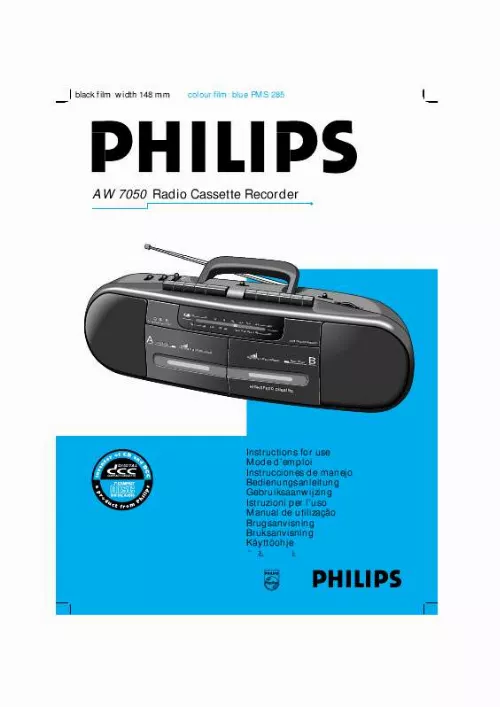 Mode d'emploi PHILIPS AW7050