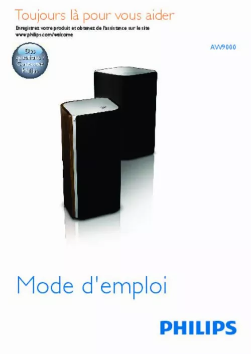 Mode d'emploi PHILIPS AW9000 DUO