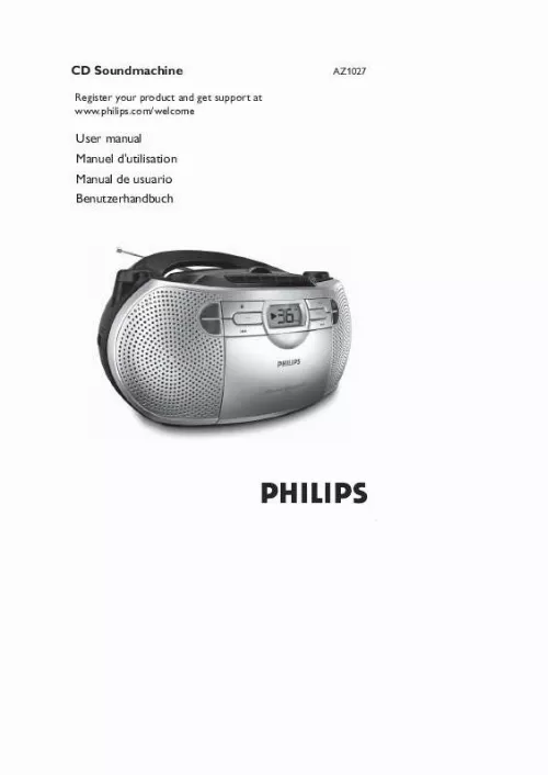 Mode d'emploi PHILIPS AZ1027