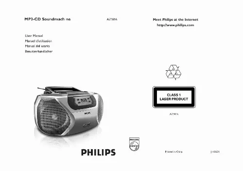 Mode d'emploi PHILIPS AZ1816