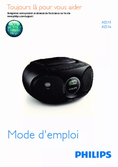 Mode d'emploi PHILIPS AZ215B