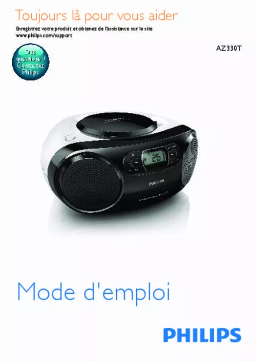 Mode d'emploi PHILIPS AZ330T