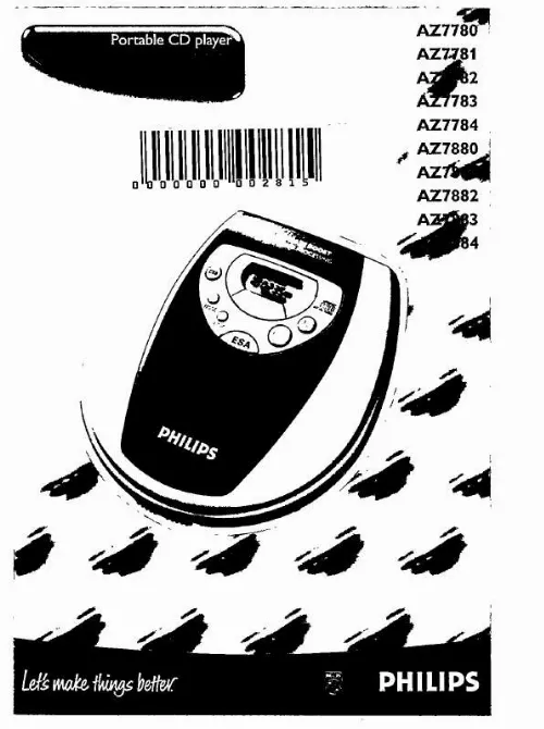 Mode d'emploi PHILIPS AZ7779