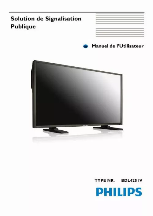 Mode d'emploi PHILIPS BDL4251V