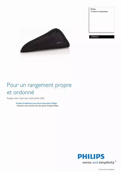 Mode d'emploi PHILIPS CRP321