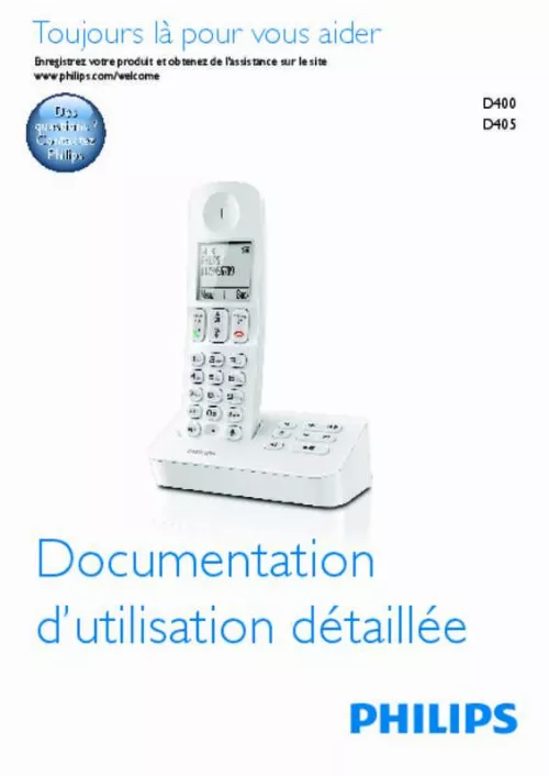 Mode d'emploi PHILIPS D4002WC/FR