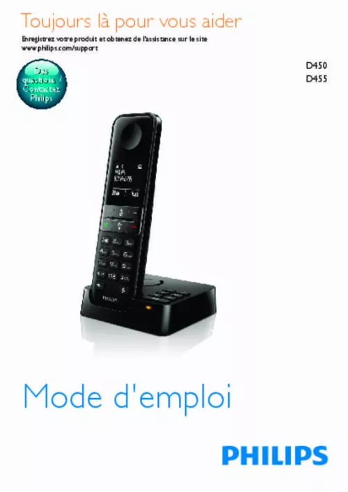 Mode d'emploi PHILIPS D4551B